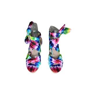 IMPO Ohanna Wedge Sandals ~ Tie Dye Multi  Size 6